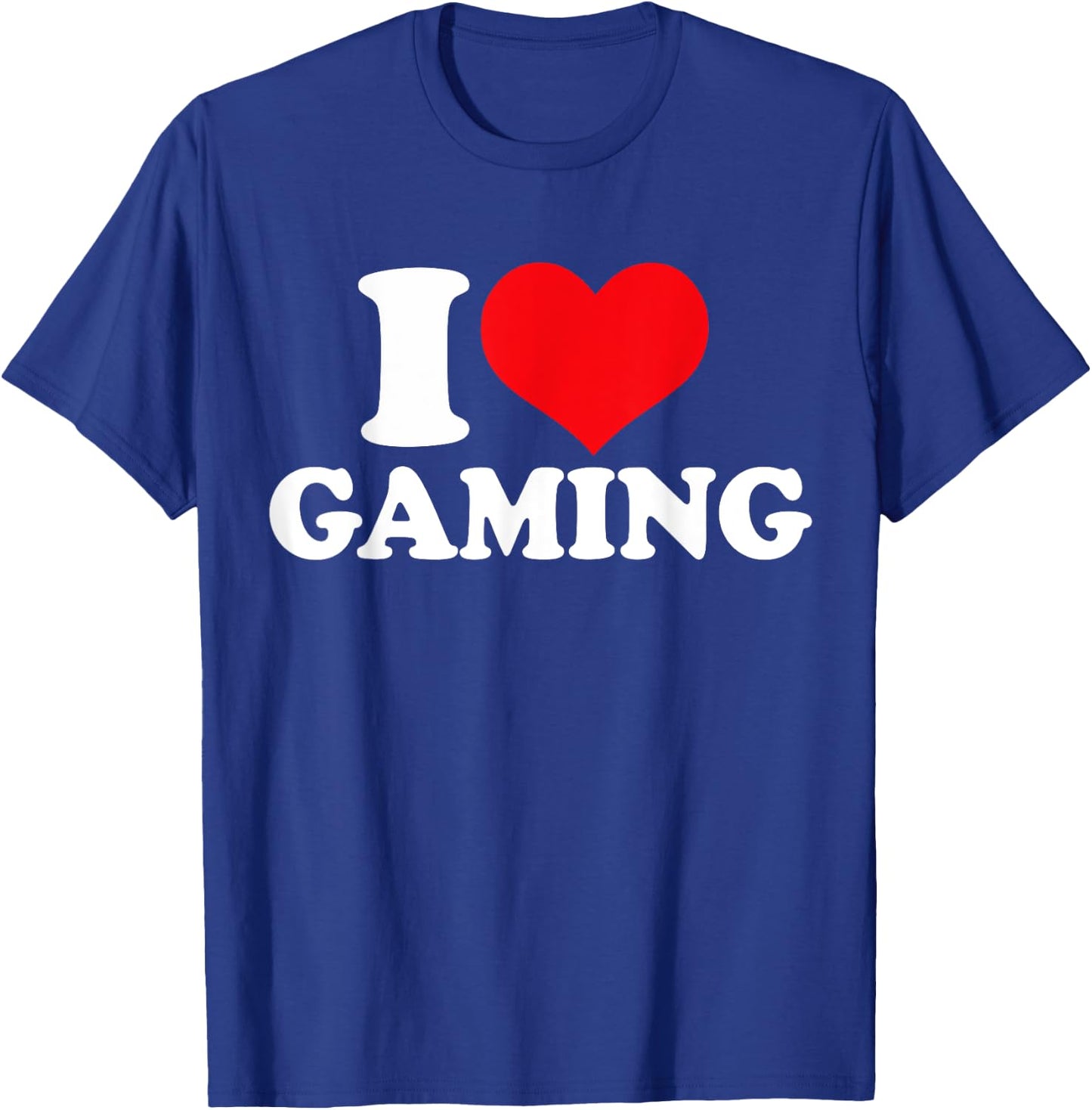I Love Gaming, I Heart Gaming T-Shirt - T-Shirt | Royal