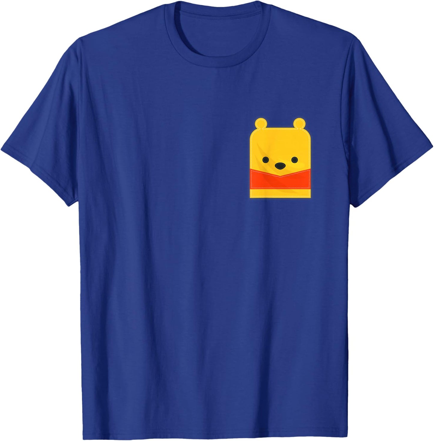 Disney Winnie The Pooh Small Block Character Pocket T-Shirt - T-Shirt | Royal
