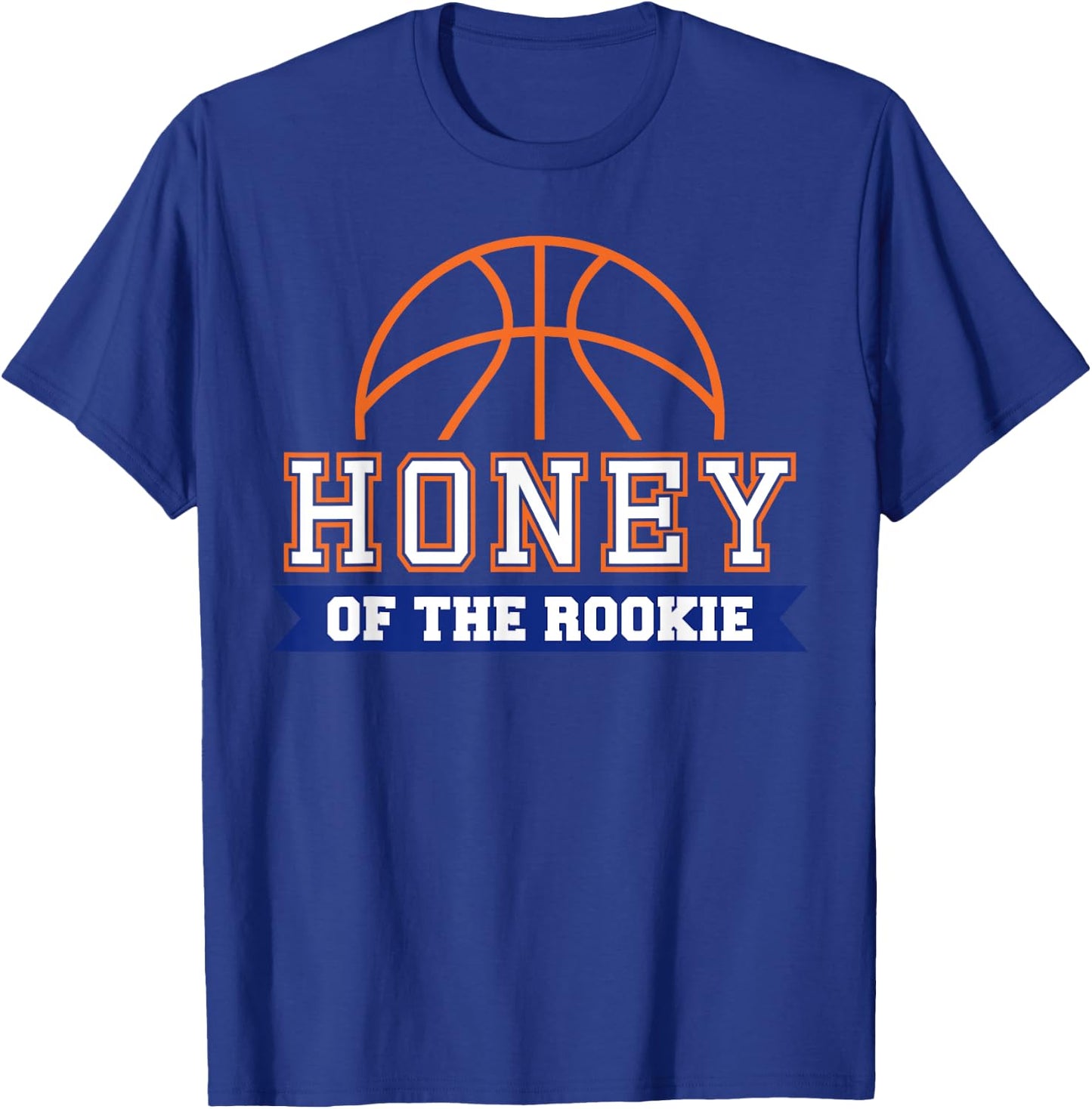 Honey of Rookie 1st Birthday Basketball Theme Matching Party T-Shirt - T-Shirt | Royal