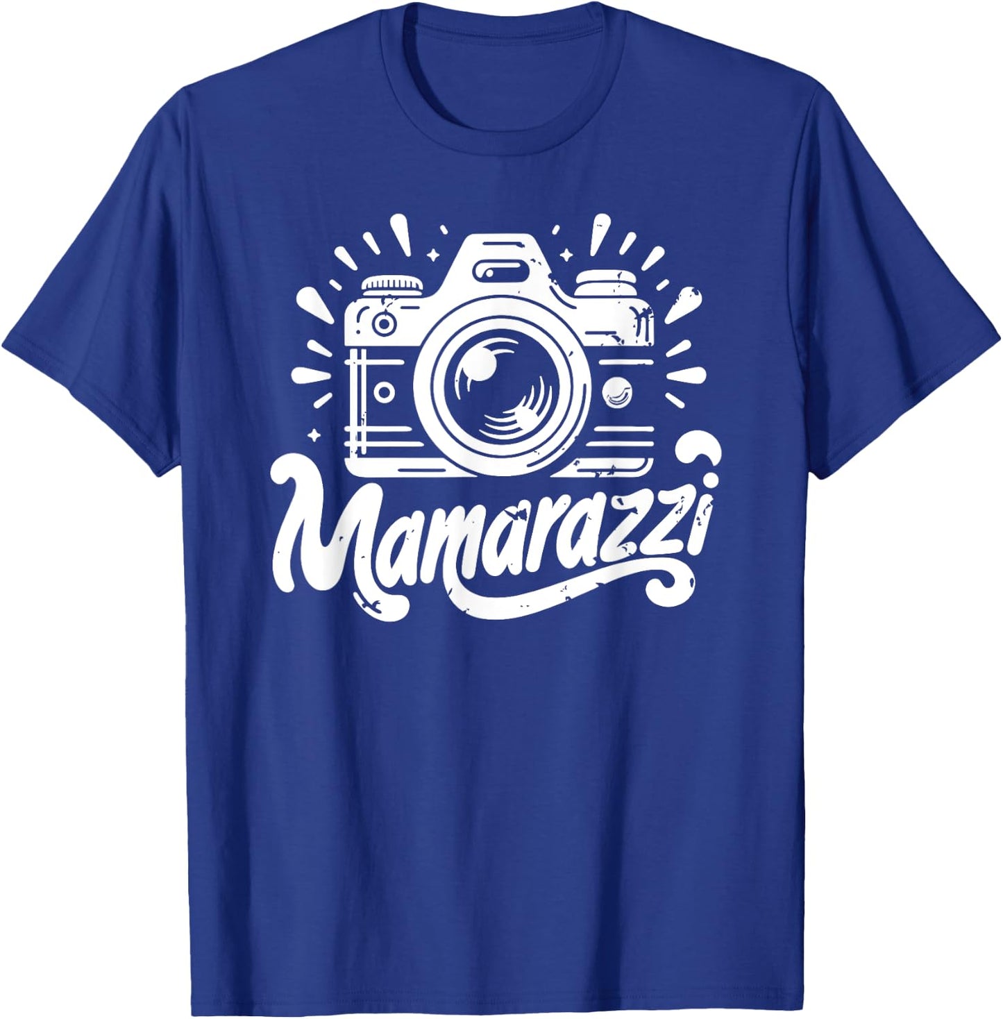 Mamarazzi Funny Mom Photographer Retro Camera T-Shirt - T-Shirt | Royal
