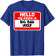 Big And Bad Wolf Three Pigs Halloween Folklore Outfit T-Shirt - T-Shirt | Royal