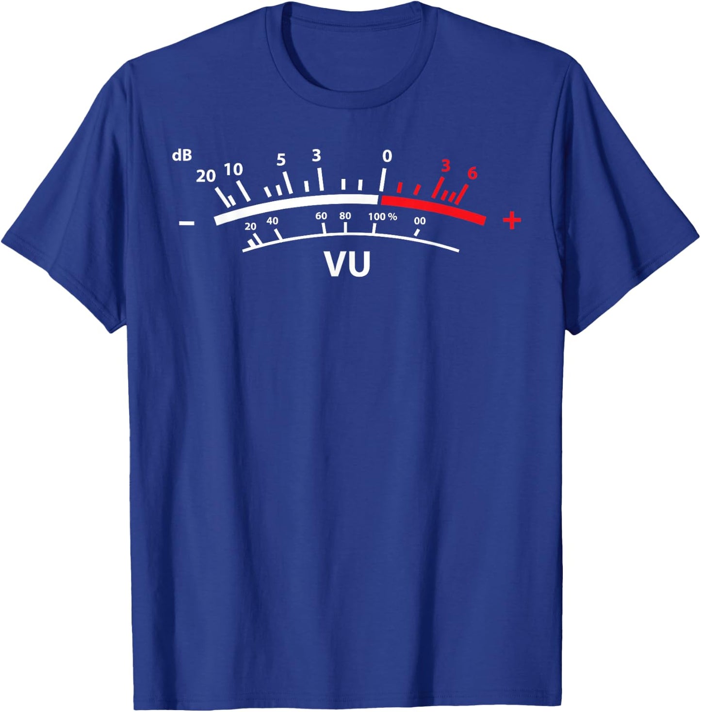 VU Meter dB DJ T-Shirt - T-Shirt | Royal