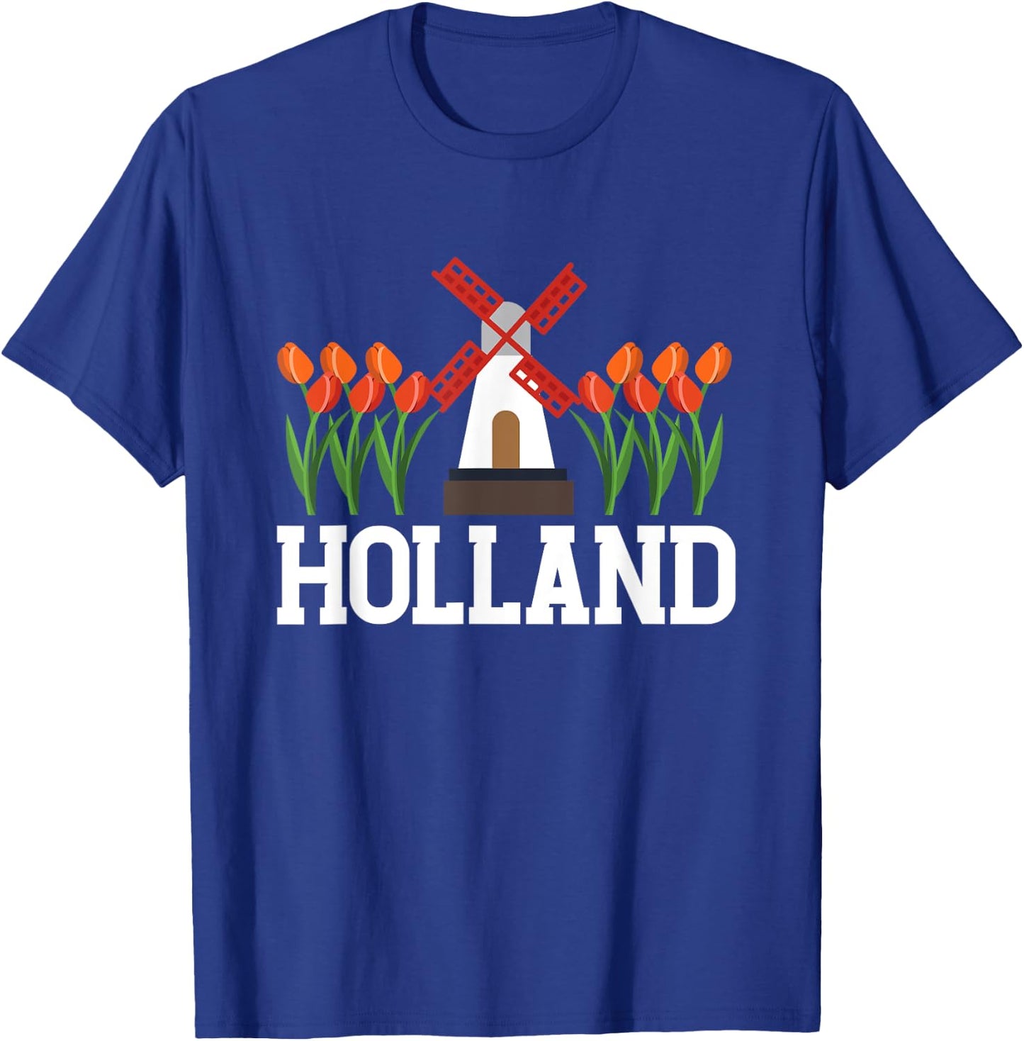 Holland | Mill Tulips | Amsterdam Netherlands T-Shirt - T-Shirt | Royal