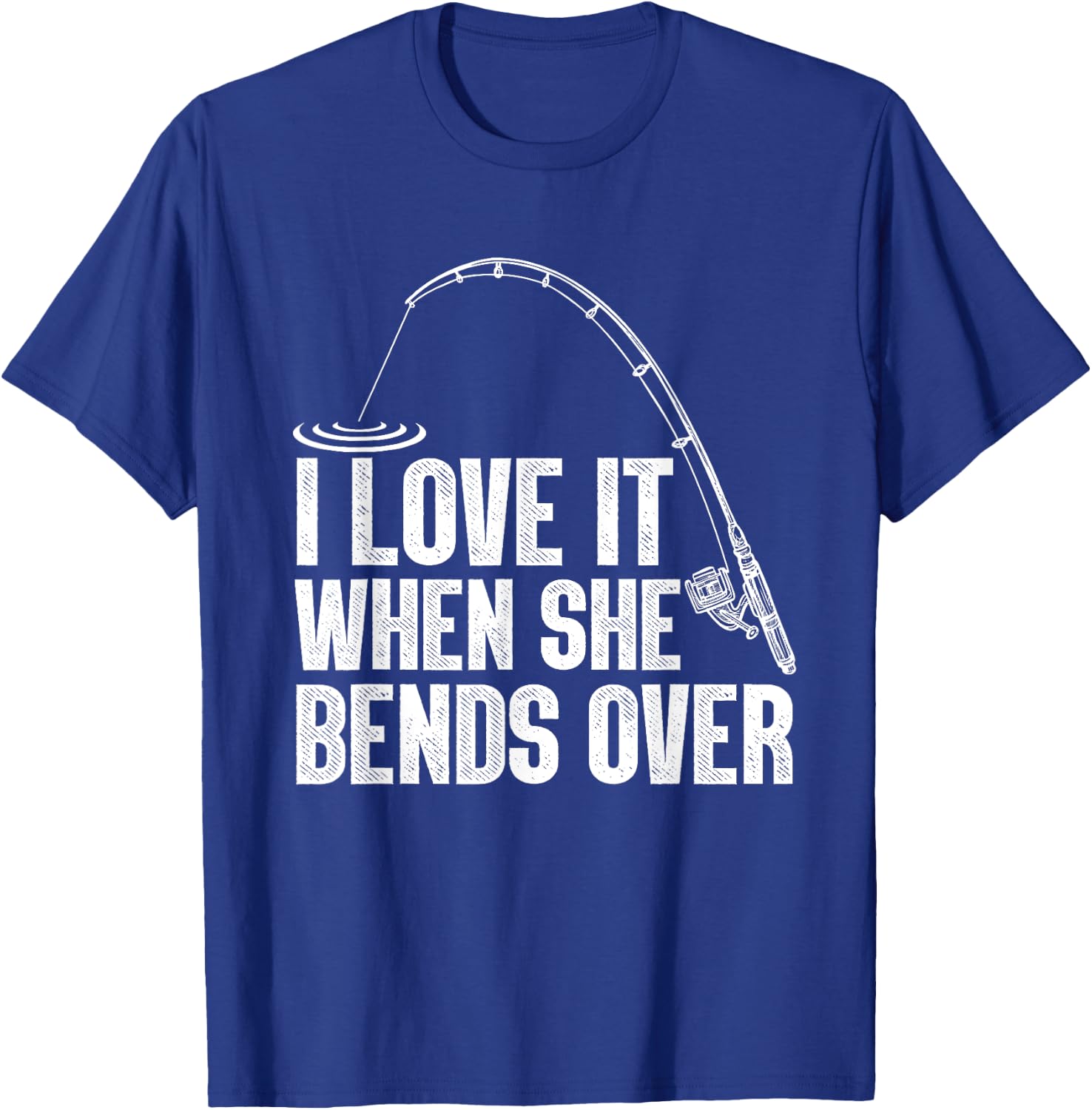 Funny Fishing Design Women Fisherman Fishing Rod T-Shirt - T-Shirt | Royal