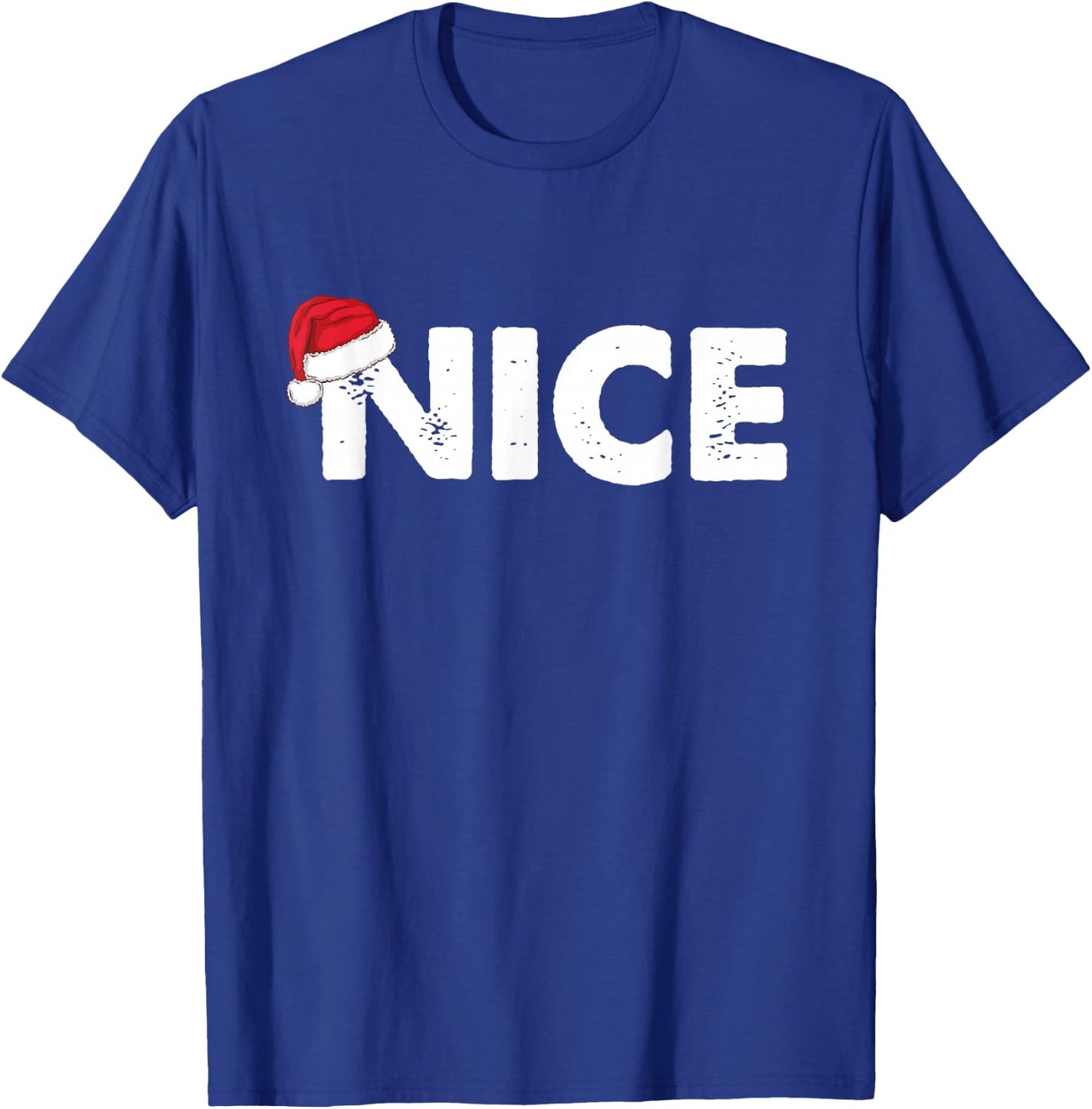 Naughty or Nice Matching Christmas T-Shirt - T-Shirt | Royal
