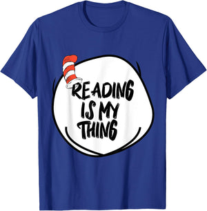 Reading is my Thing Funny Bookworm Reading book Lover T-Shirt - T-Shirt | Royal