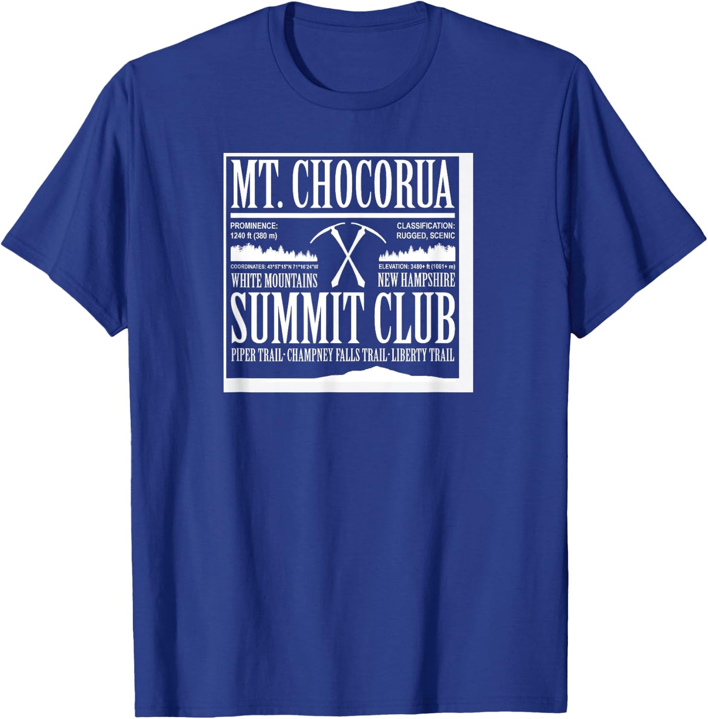 Mt. Chocorua Summit Club T-Shirt - T-Shirt | Royal