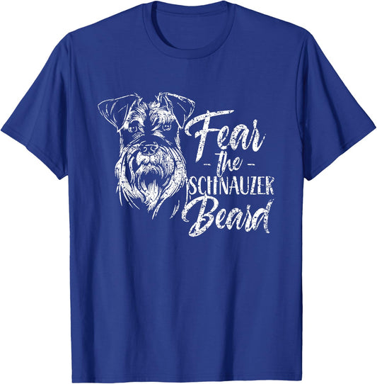 Fear The Schnauzer Beard Pet Dog Schnauzers Women T-Shirt - T-Shirt | Royal