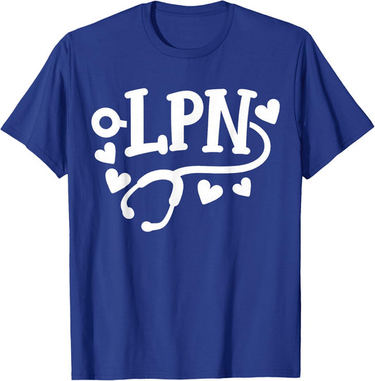 LPN Licensed Practical Nurse LPN T-Shirt - T-Shirt | Royal