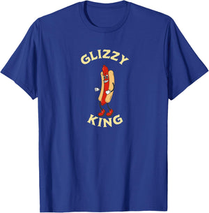 Glizzy King Hot Dog Men Women T-Shirt - T-Shirt | Royal