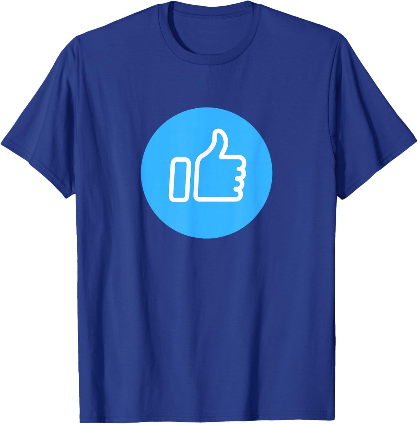 Thumbs Up Like Face Book Icon T-Shirt - T-Shirt | Royal