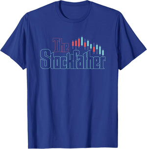 The Stockfather | Stock Market Trader | Investing Investor T-Shirt - T-Shirt | Royal