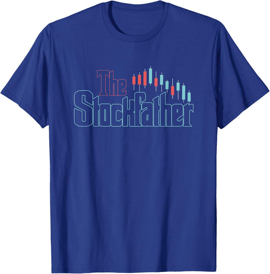 The Stockfather | Stock Market Trader | Investing Investor T-Shirt - T-Shirt | Royal