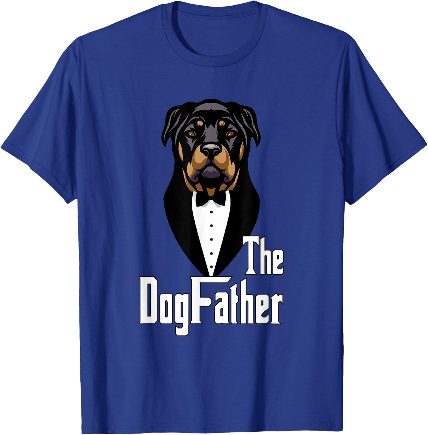 Rottweiler | The Dogfather Dog | Funny Gift Dog Lover Women Kids T-Shirt - T-Shirt | Royal