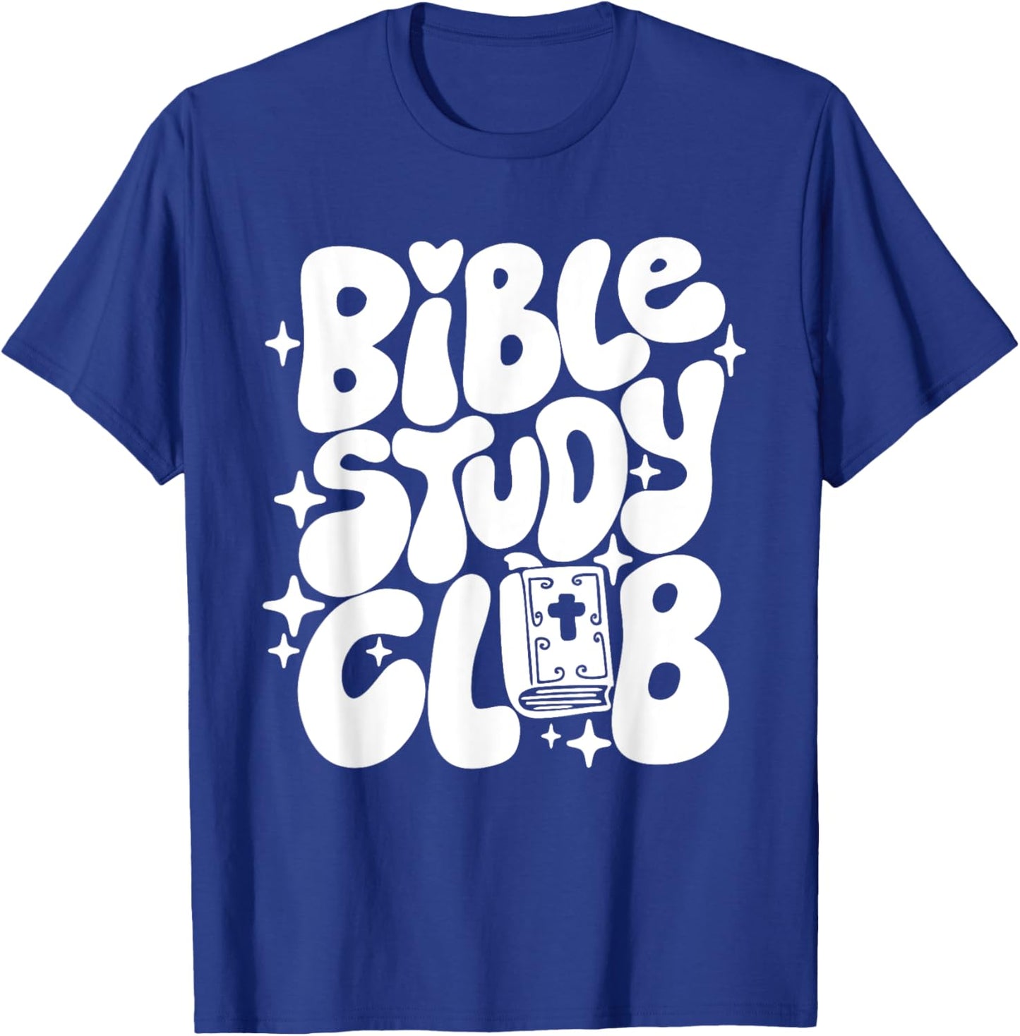 Bible Study Club Groovy Religious Christian Hippie T-Shirt - T-Shirt | Royal