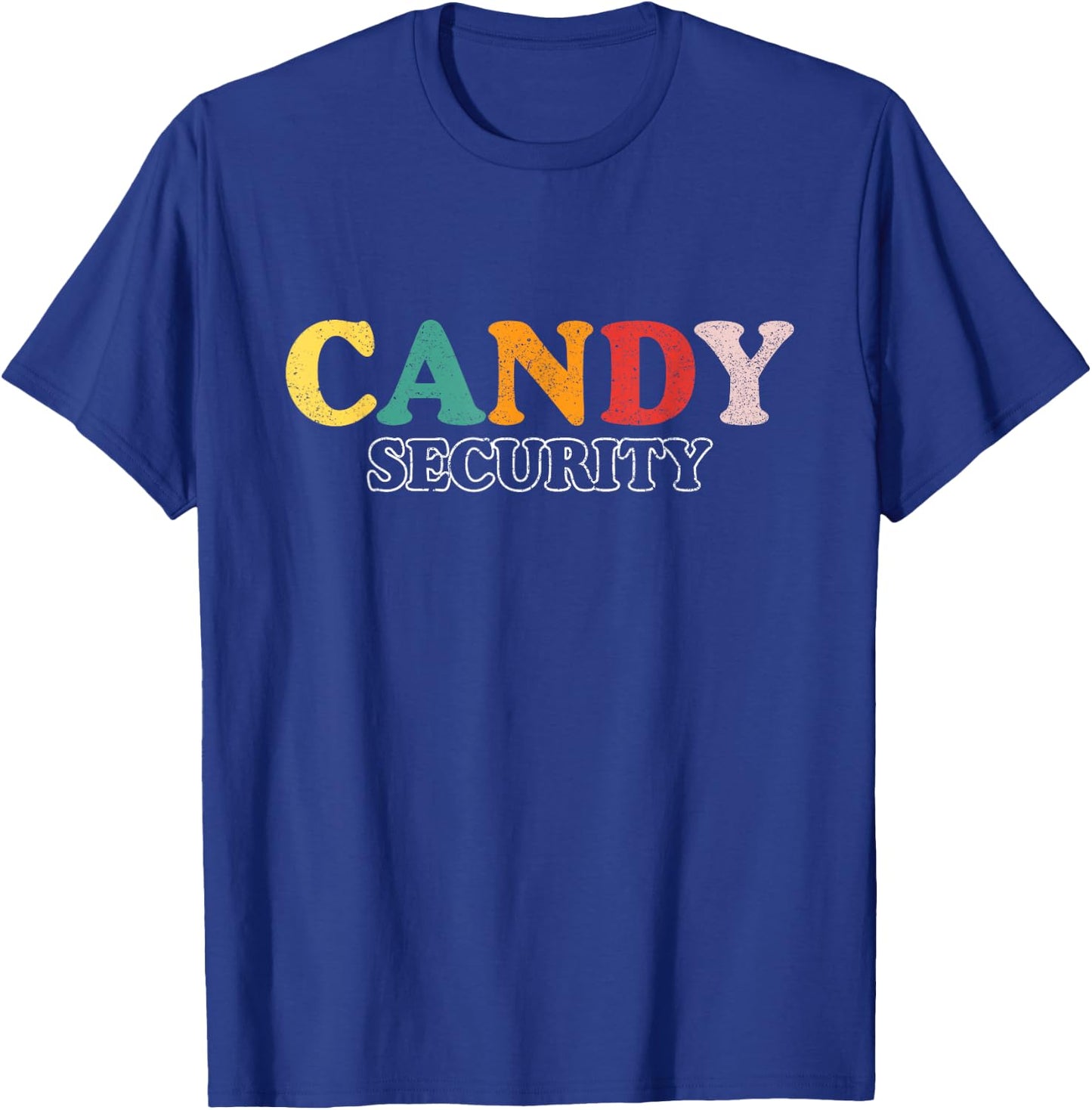 Funny Candy Security | Halloween Party T-Shirt - T-Shirt | Royal