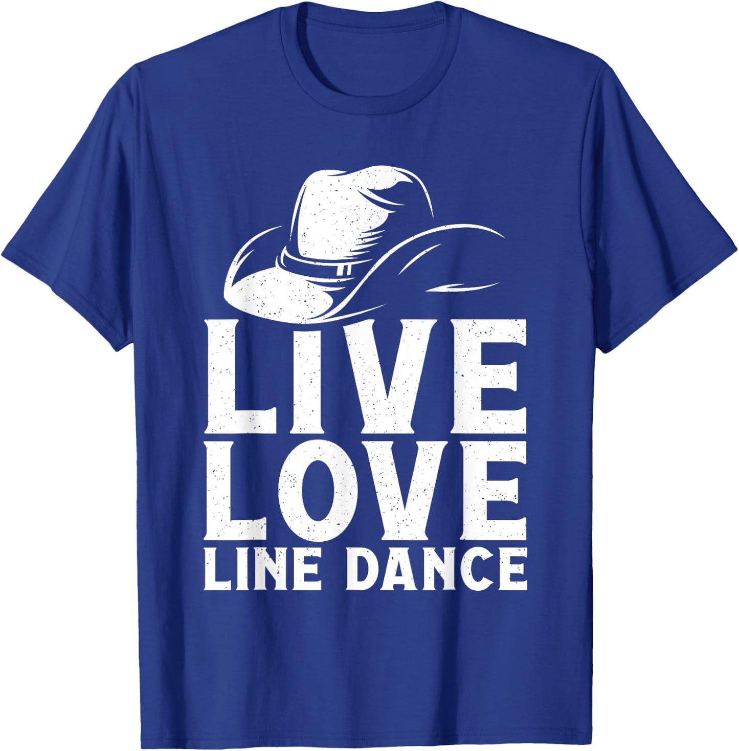 Line Dancing Art Men Western Line Dance Dancer T-Shirt - T-Shirt | Royal
