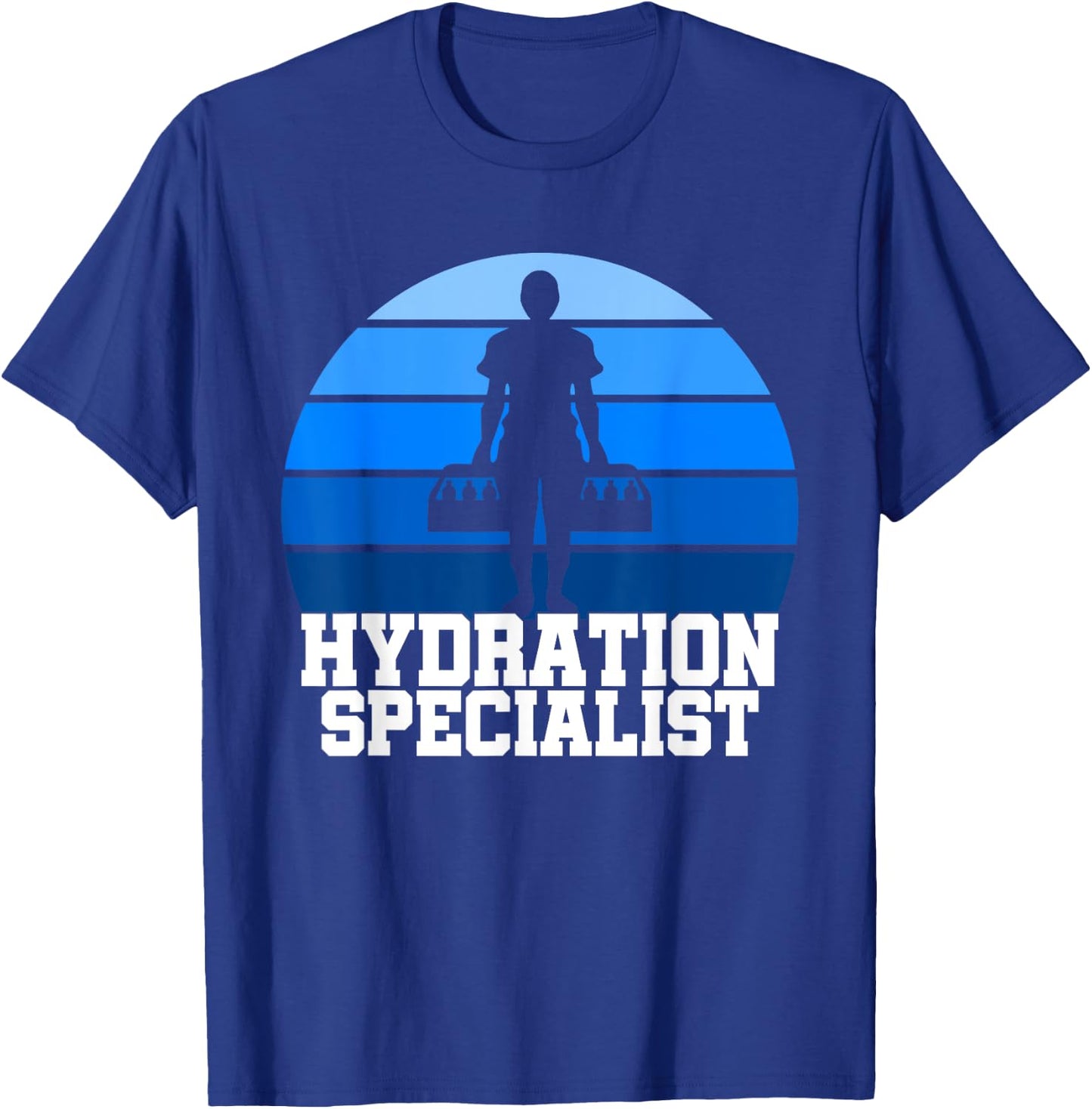 Hydration Specialist Team Manager Football Hydrated Waterboy T-Shirt - T-Shirt | Royal