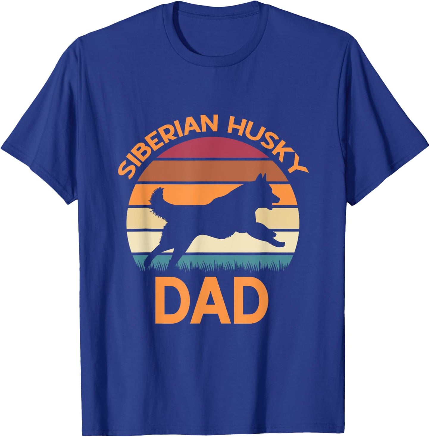Siberian Husky Dad Husky Dog Lover Dad Women T-Shirt - T-Shirt | Royal