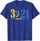 Blue Yellow Heart 21 World Down Syndrome Awareness Day 3 21 T-Shirt - T-Shirt | Royal