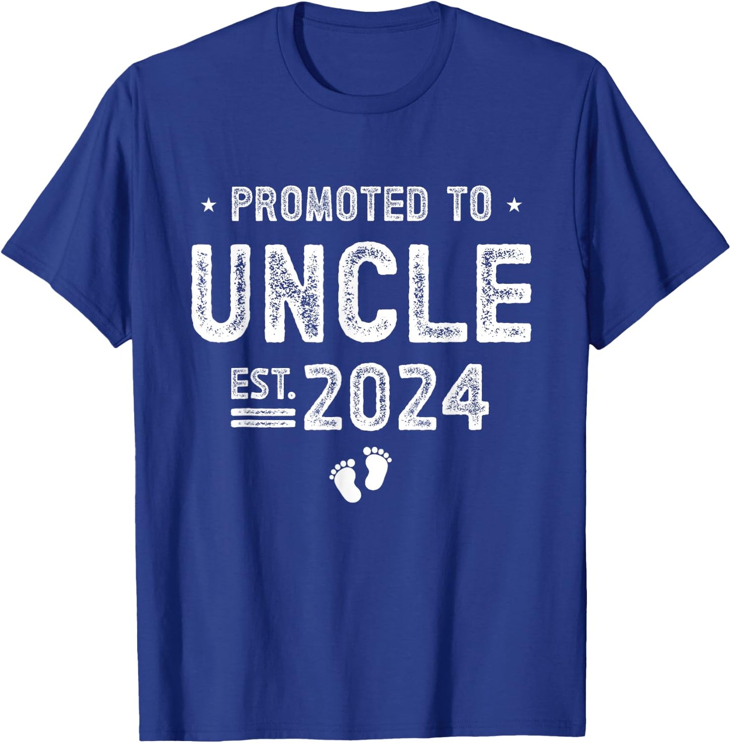Promoted to Uncle 2024 Soon To Be Uncle T-Shirt - T-Shirt | Royal