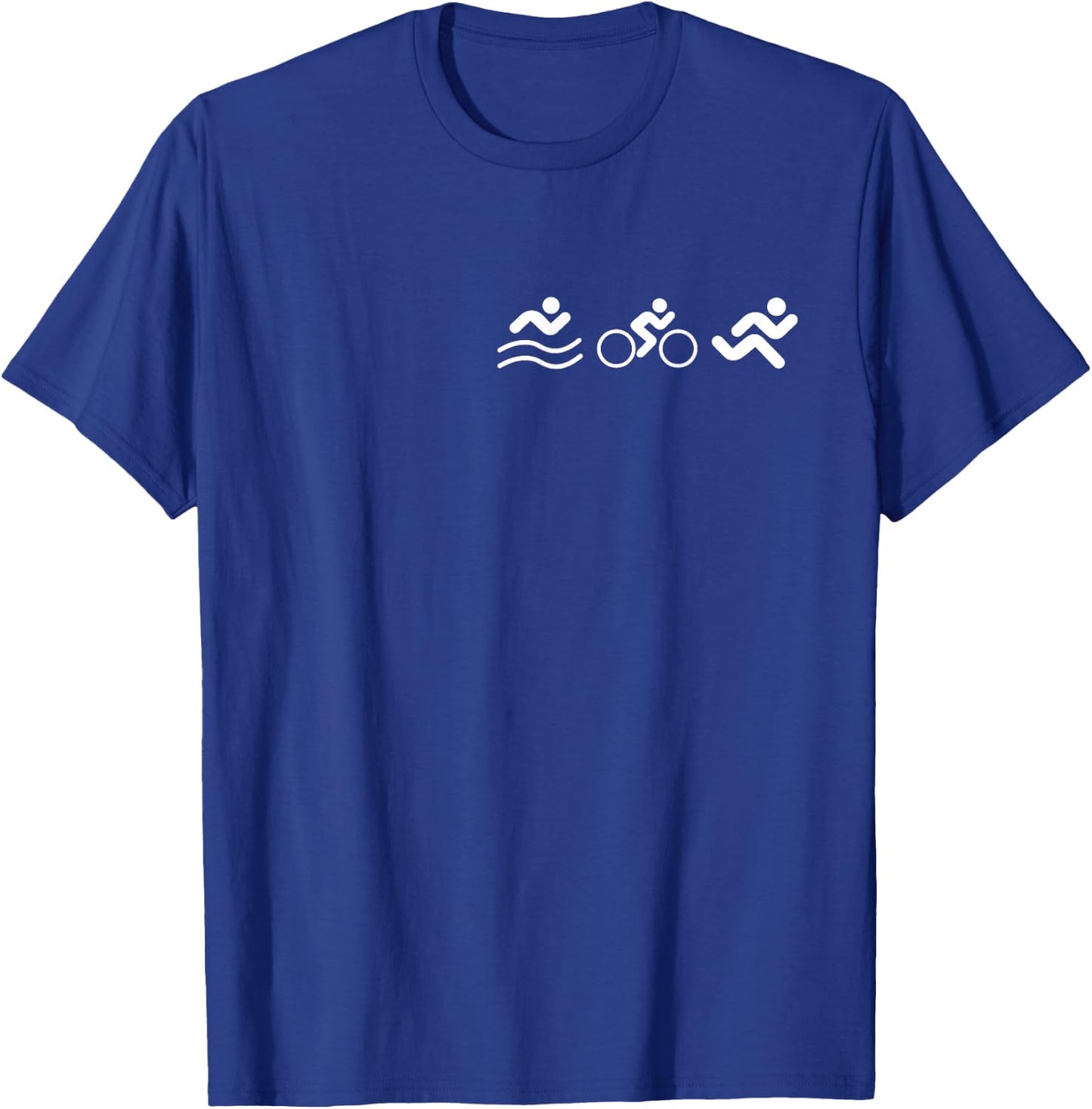 Triathlon Logo Emblem Triathlete Bike Training Triathlon T-Shirt - T-Shirt | Royal