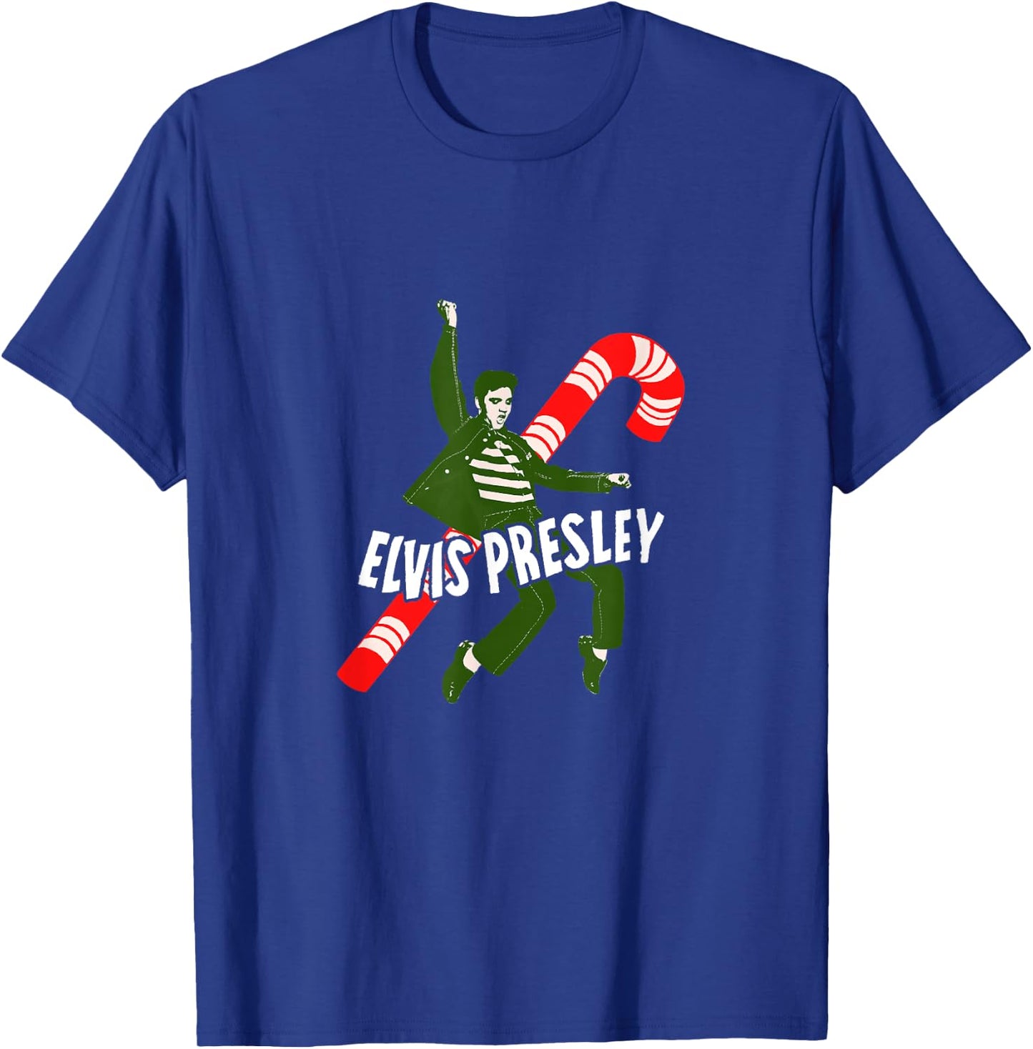 Elvis Candy Cane T-Shirt - T-Shirt | Royal