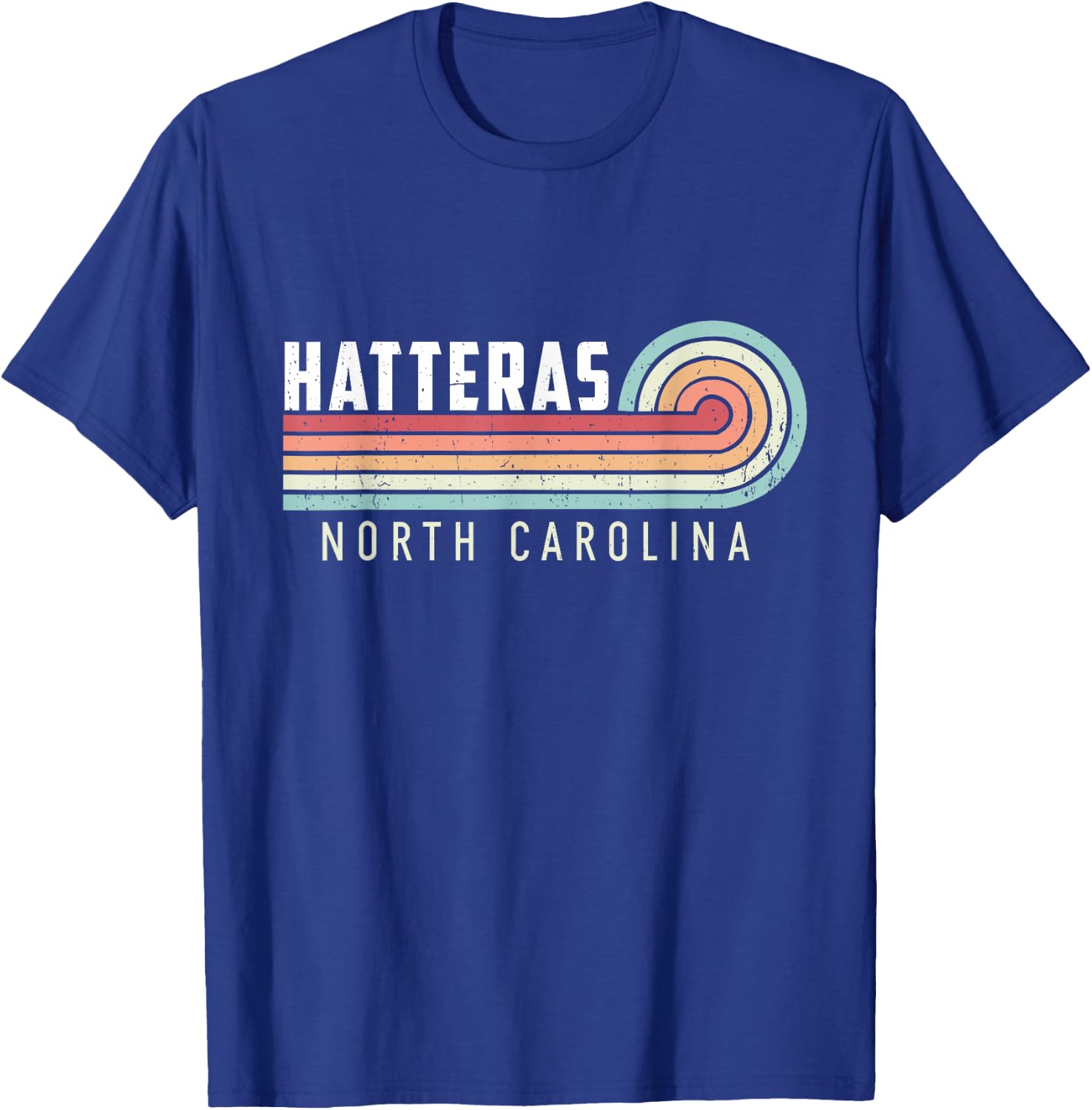 Hatteras Island Vintage North Carolina T-Shirt - T-Shirt | Royal