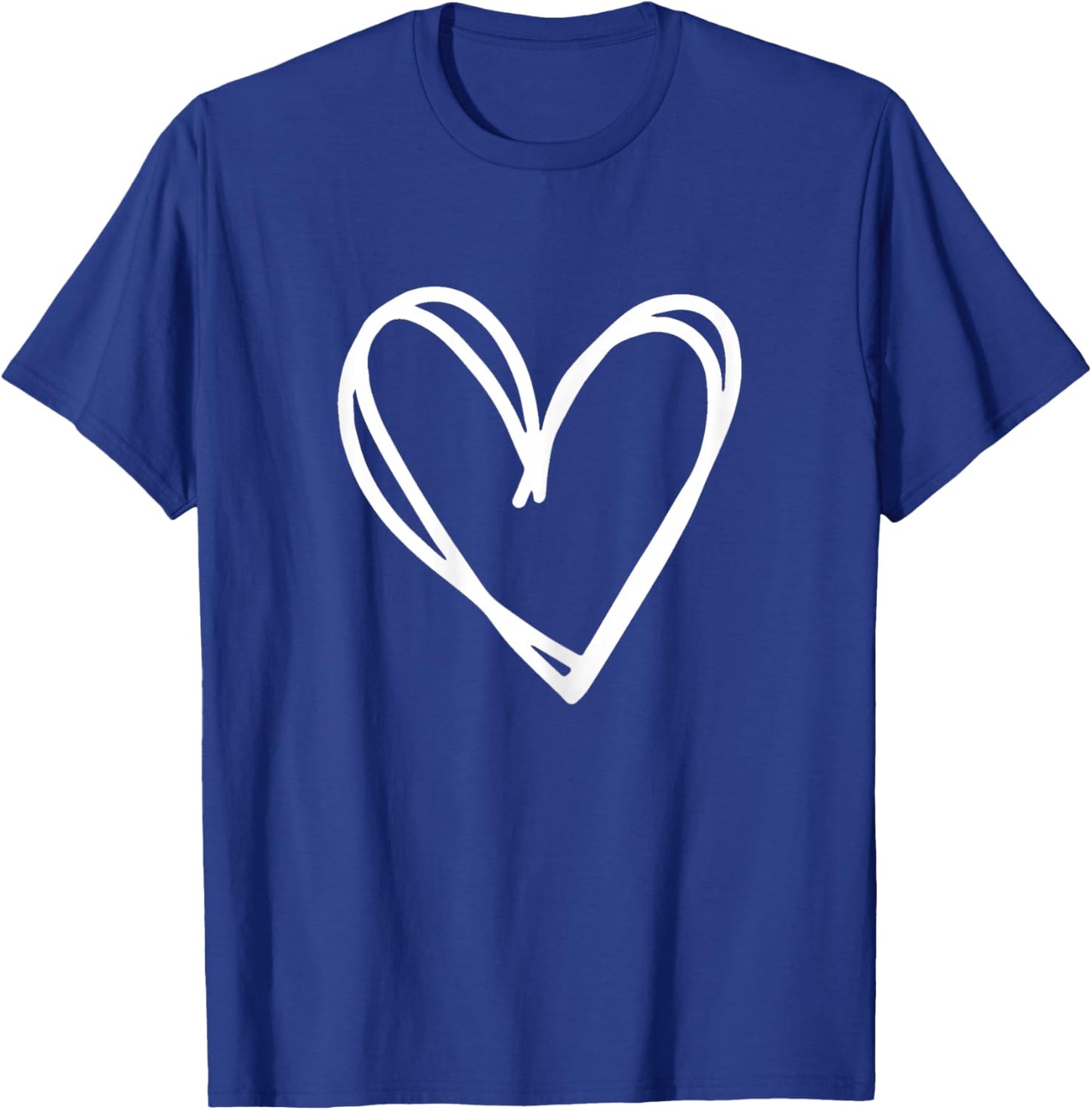 Girls Heart Valentines Day Graphic T-Shirt - T-Shirt | Royal