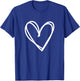 Girls Heart Valentines Day Graphic T-Shirt - T-Shirt | Royal