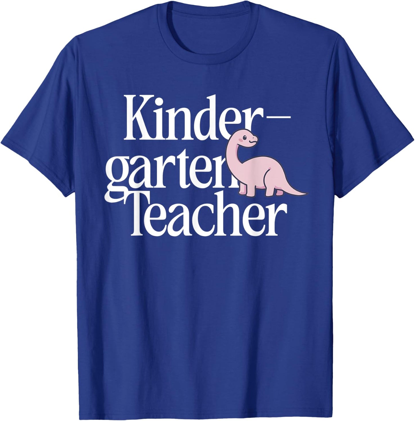 Kindergarten Teacher Dinosaur Back To School T-Shirt - T-Shirt | Royal