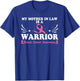 My Mother In Law Is A Warrior Breast Cancer Awareness T-Shirt - T-Shirt | Royal