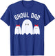 Ghoul Dad, Halloween Daddy Ghost Father of Two Ghost Girls T-Shirt - T-Shirt | Royal