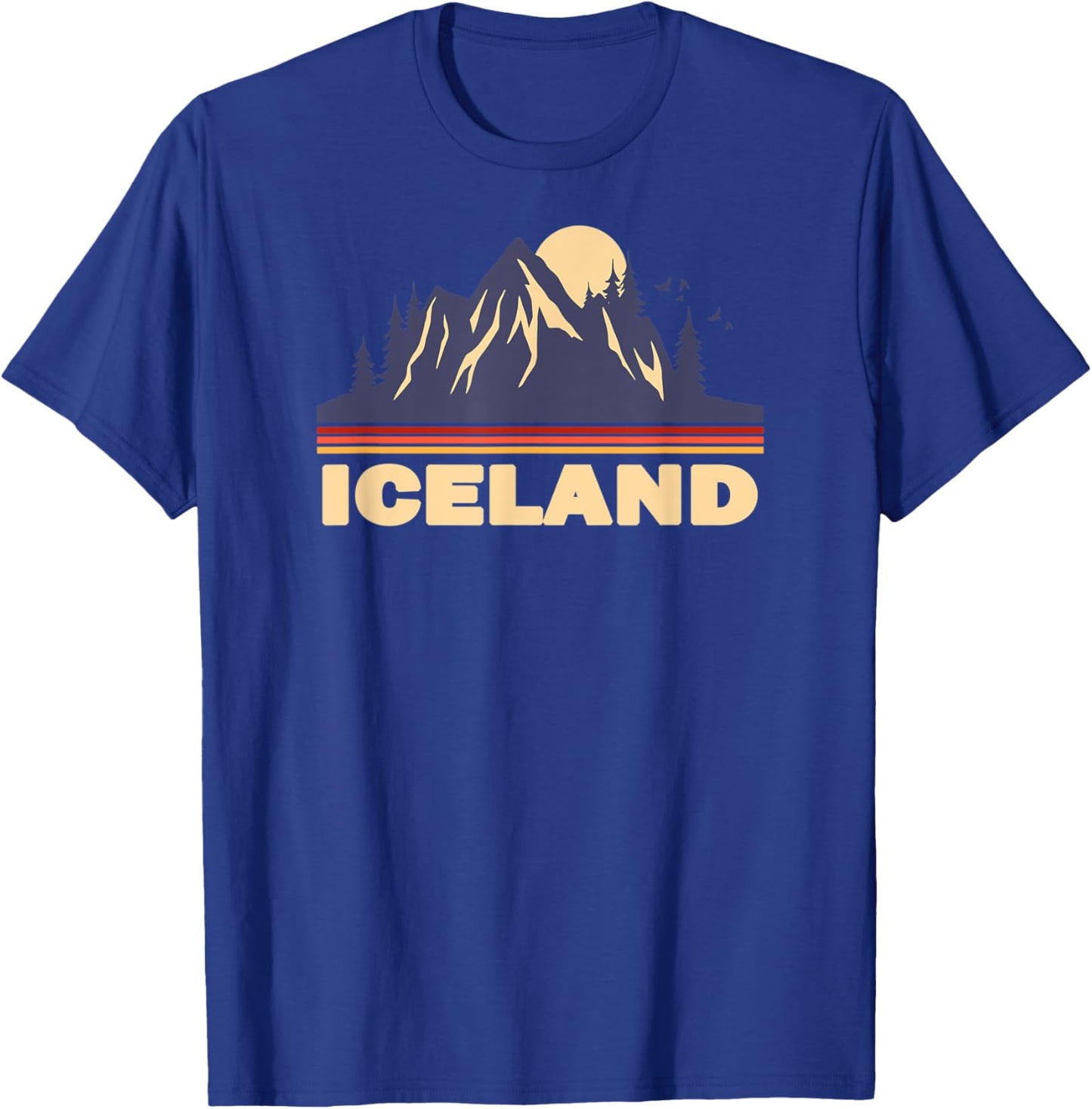 Iceland Mountains Volcanoes T-Shirt - T-Shirt | Royal