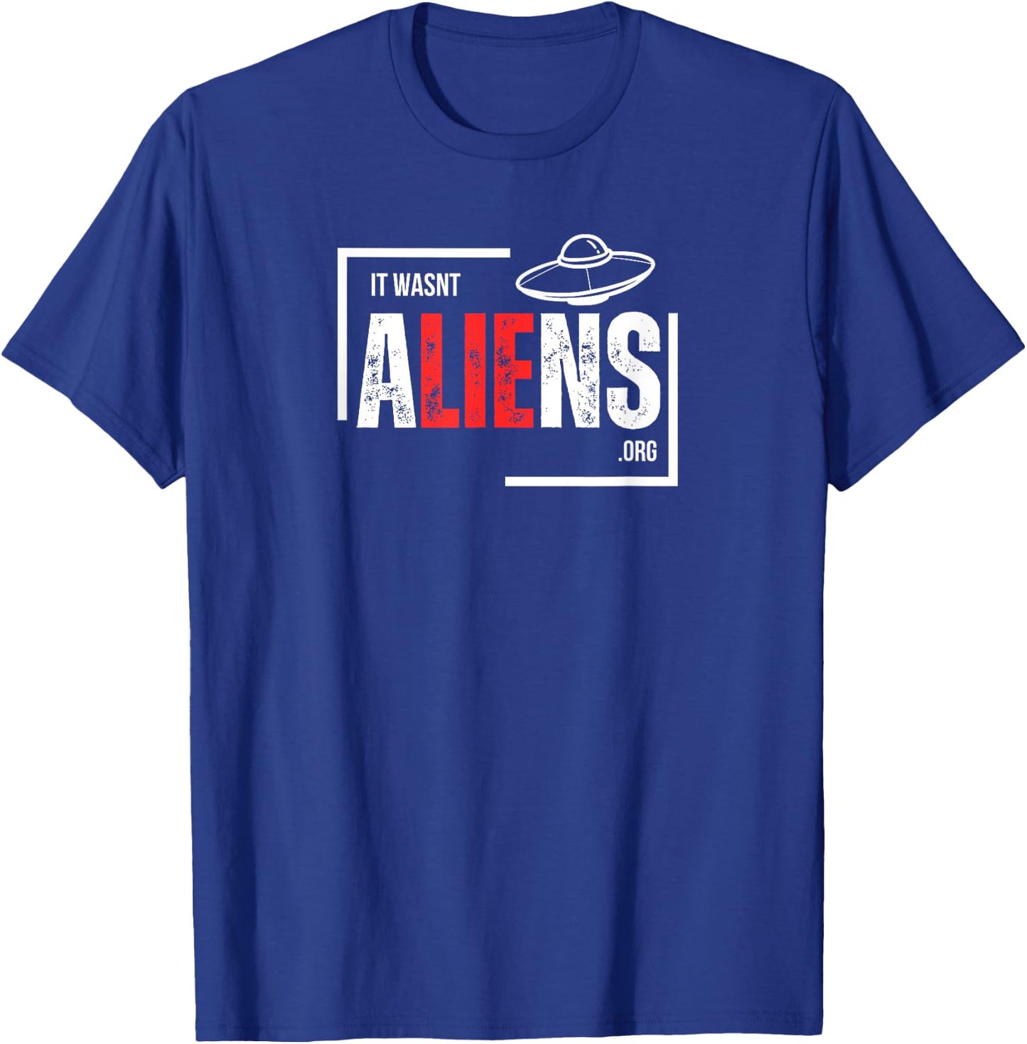 It Wasn't Aliens, UFO, Rapture, Christian T-Shirt - T-Shirt | Royal