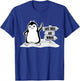 Just Smile And Wave, Cute Penguin Women, Funny Bird T-Shirt - T-Shirt | Royal
