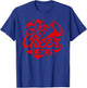 Cheer Lolo Biggest Fan Black And Red Pom Pom T-Shirt - T-Shirt | Royal
