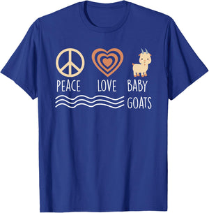 Baby Goat Lover Farm Animal Goat Farming Goat Herder T-Shirt - T-Shirt | Royal