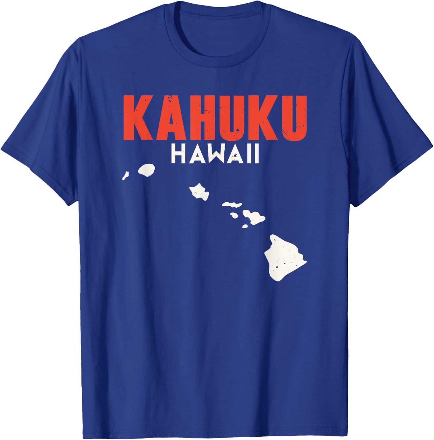 Kahuku Hawaii USA State America Travel Hawaiian Honolulu T-Shirt - T-Shirt | Royal