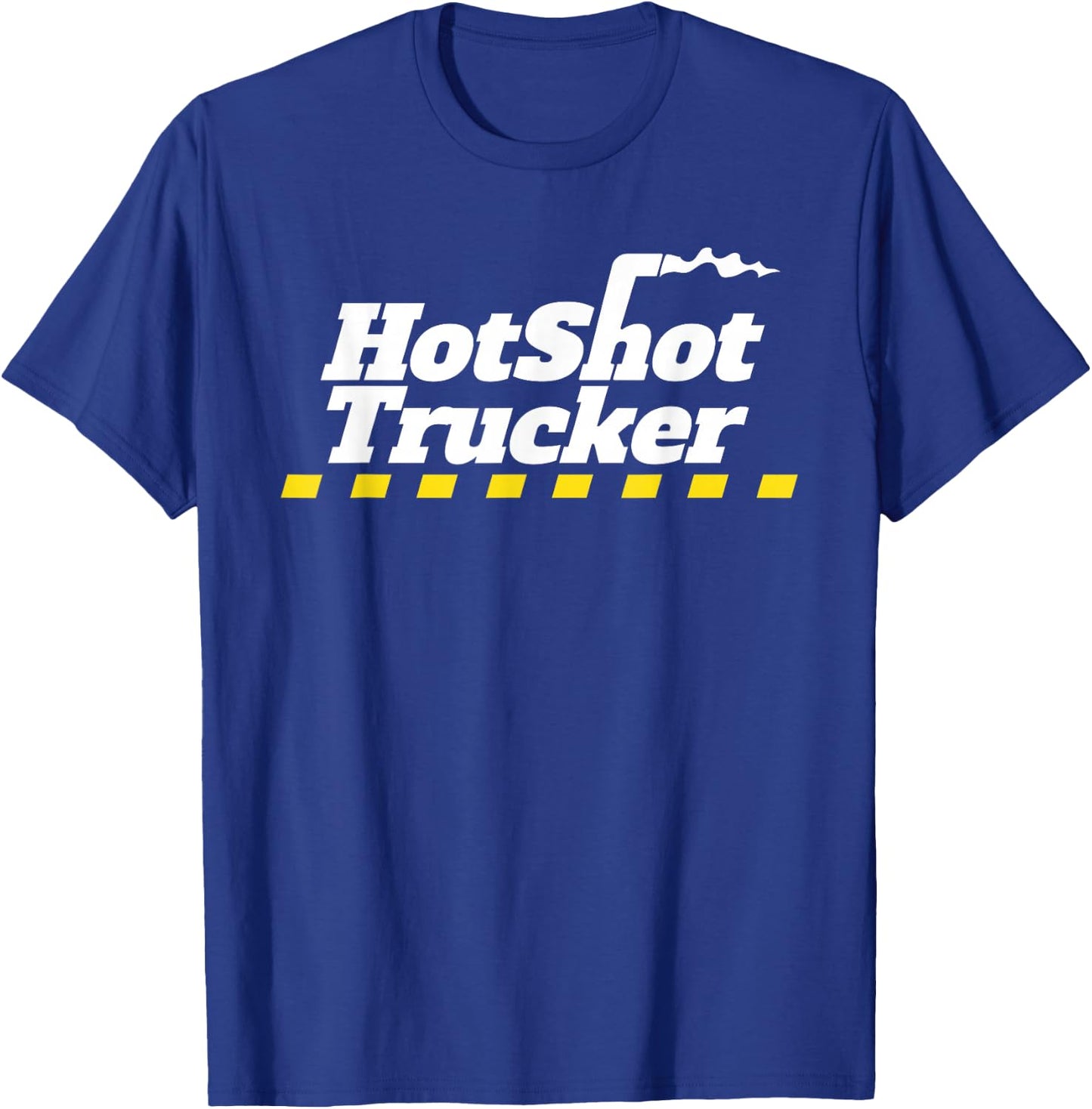 Hotshot Trucker Dually Truck And Trailer Driver OTR T-Shirt - T-Shirt | Royal