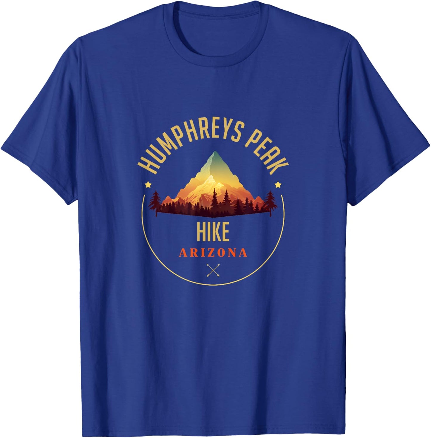 Humphreys Peak Souvenir Apparel - Humphreys Peak Hiking T-Shirt - T-Shirt | Royal