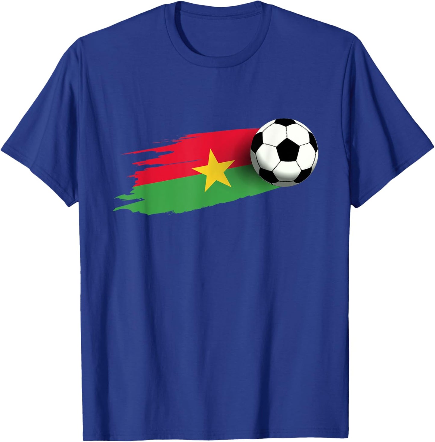 Burkina Faso Flag Jersey Burkinese Soccer Team Burkinese T-Shirt - T-Shirt | Royal