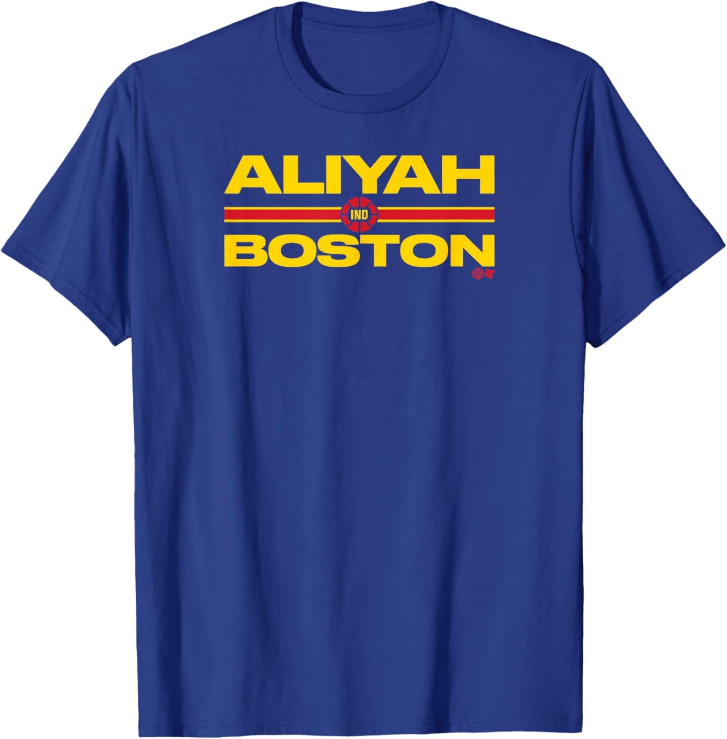 Aliyah Boston: Text Stack - Indiana Basketball T-Shirt - T-Shirt | Royal