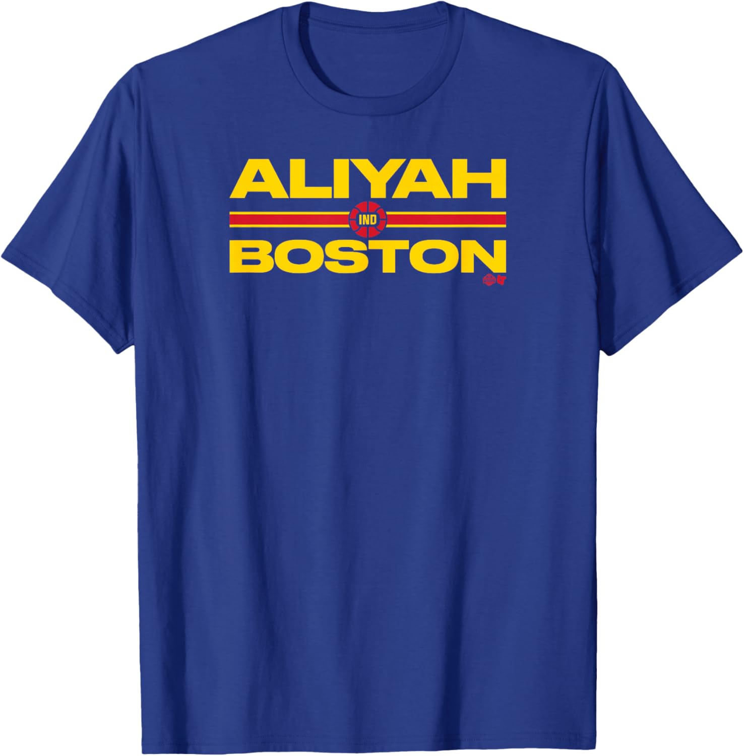 Aliyah Boston: Text Stack - Indiana Basketball T-Shirt - T-Shirt | Royal