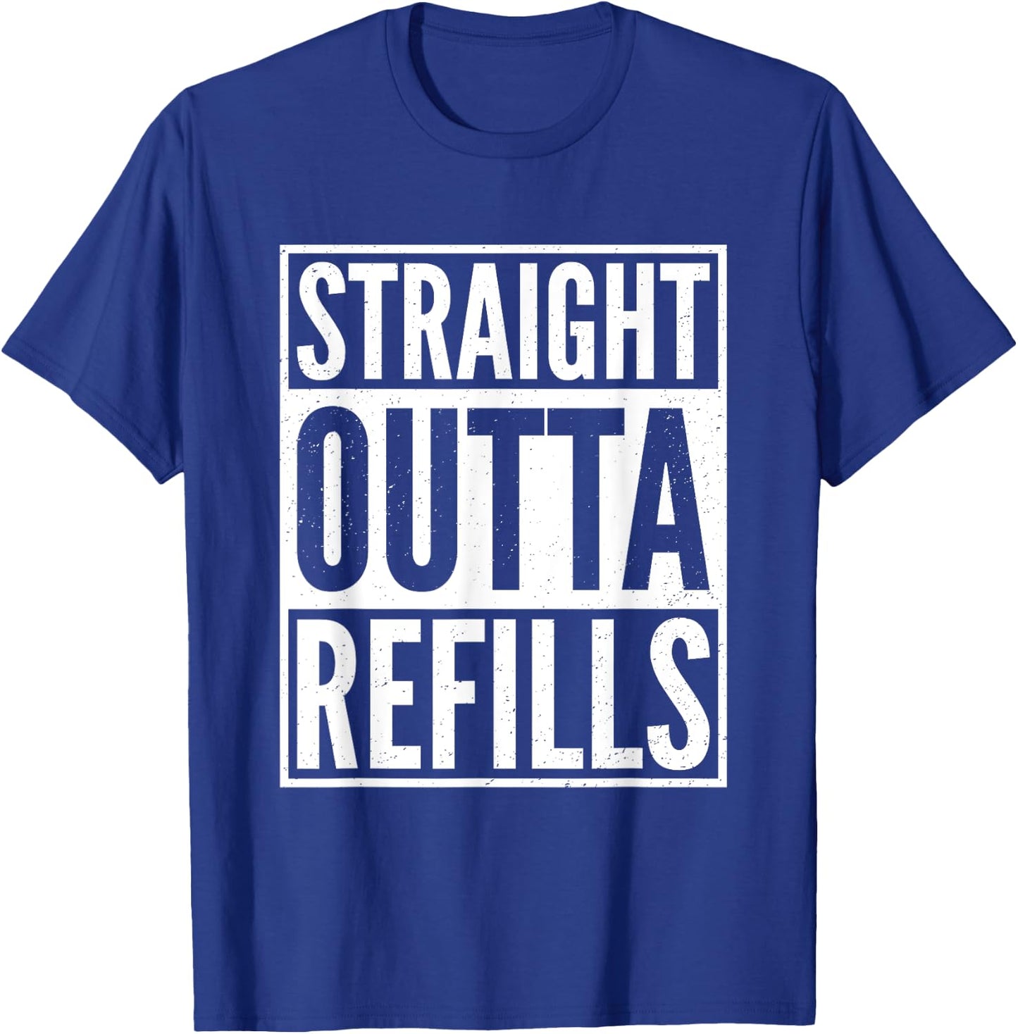 Straight Outta Refills Funny Pharmacist Pharmacy Technician T-Shirt - T-Shirt | Royal