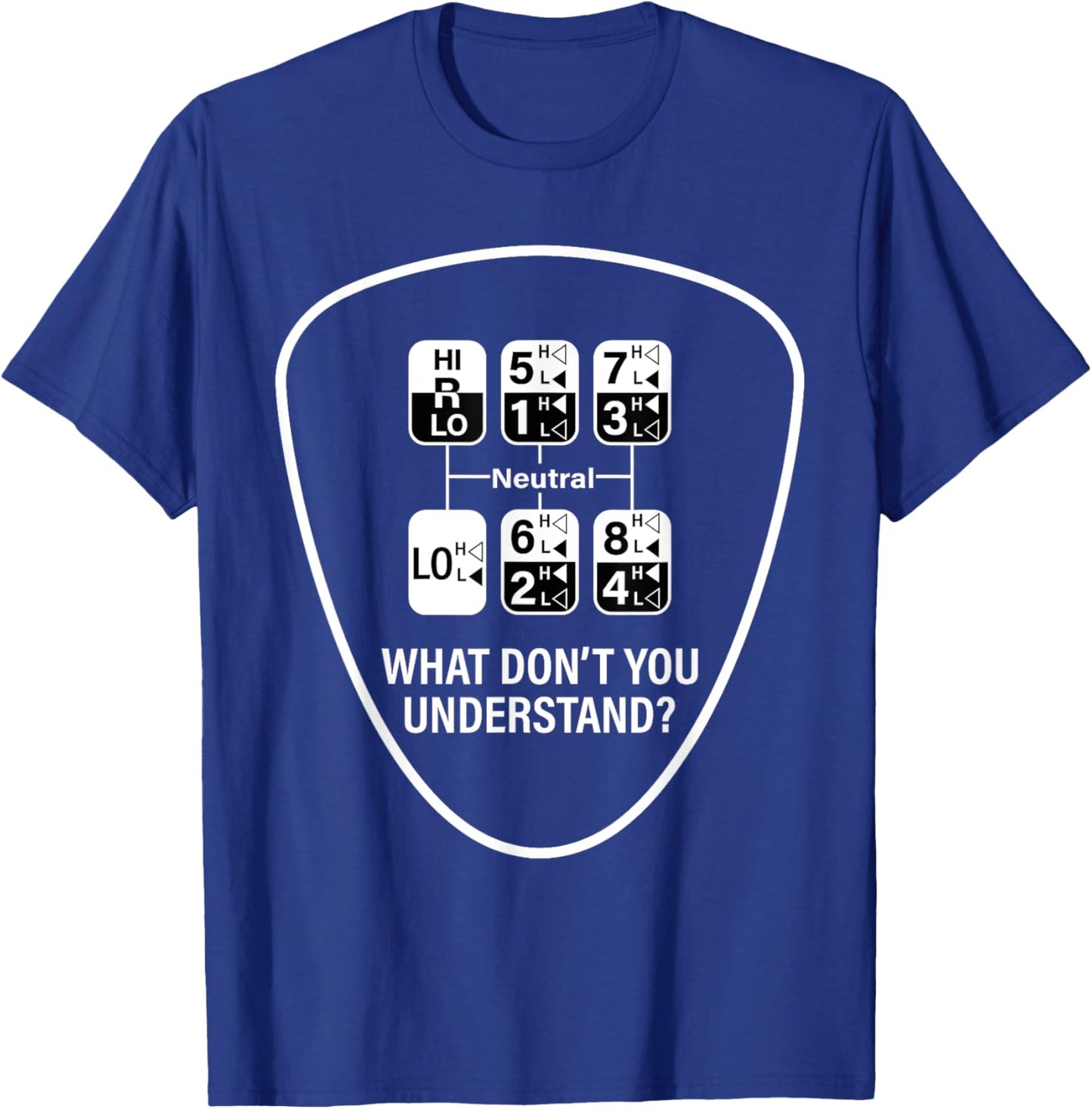 Funny OTR Driver 18 Speed Trucker T-Shirt - T-Shirt | Royal