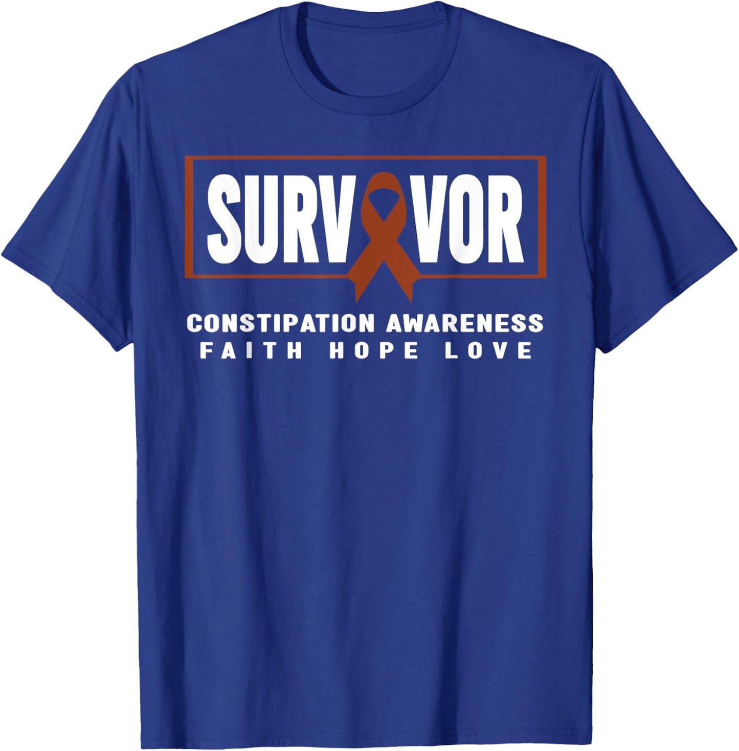 Constipation Awareness Shirt - Constipation Survivor T-Shirt - T-Shirt | Royal