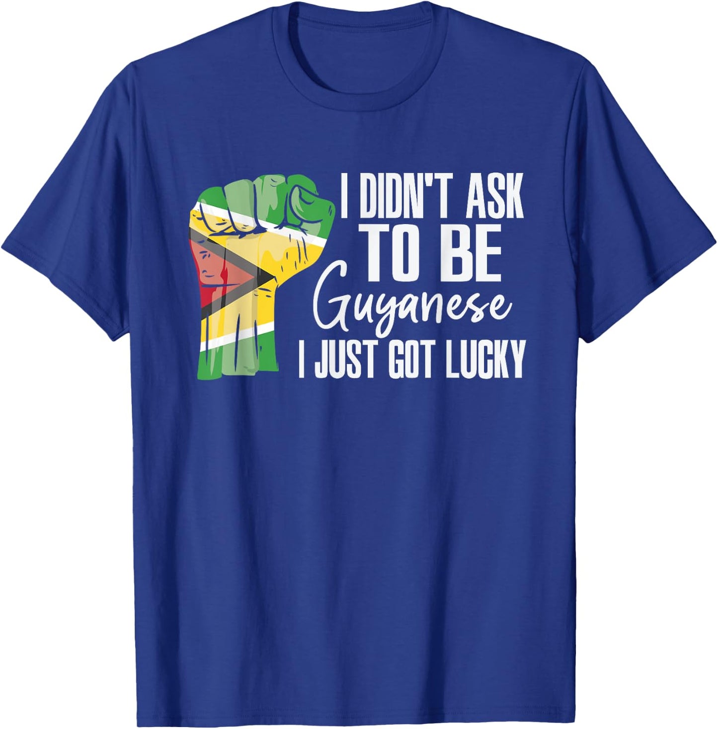Guyanese Guyana Flag Grown Guyanese Roots Patriot T-Shirt - T-Shirt | Royal