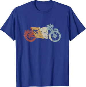 Motorcycle Retro Style Vintage T-Shirt - T-Shirt | Royal