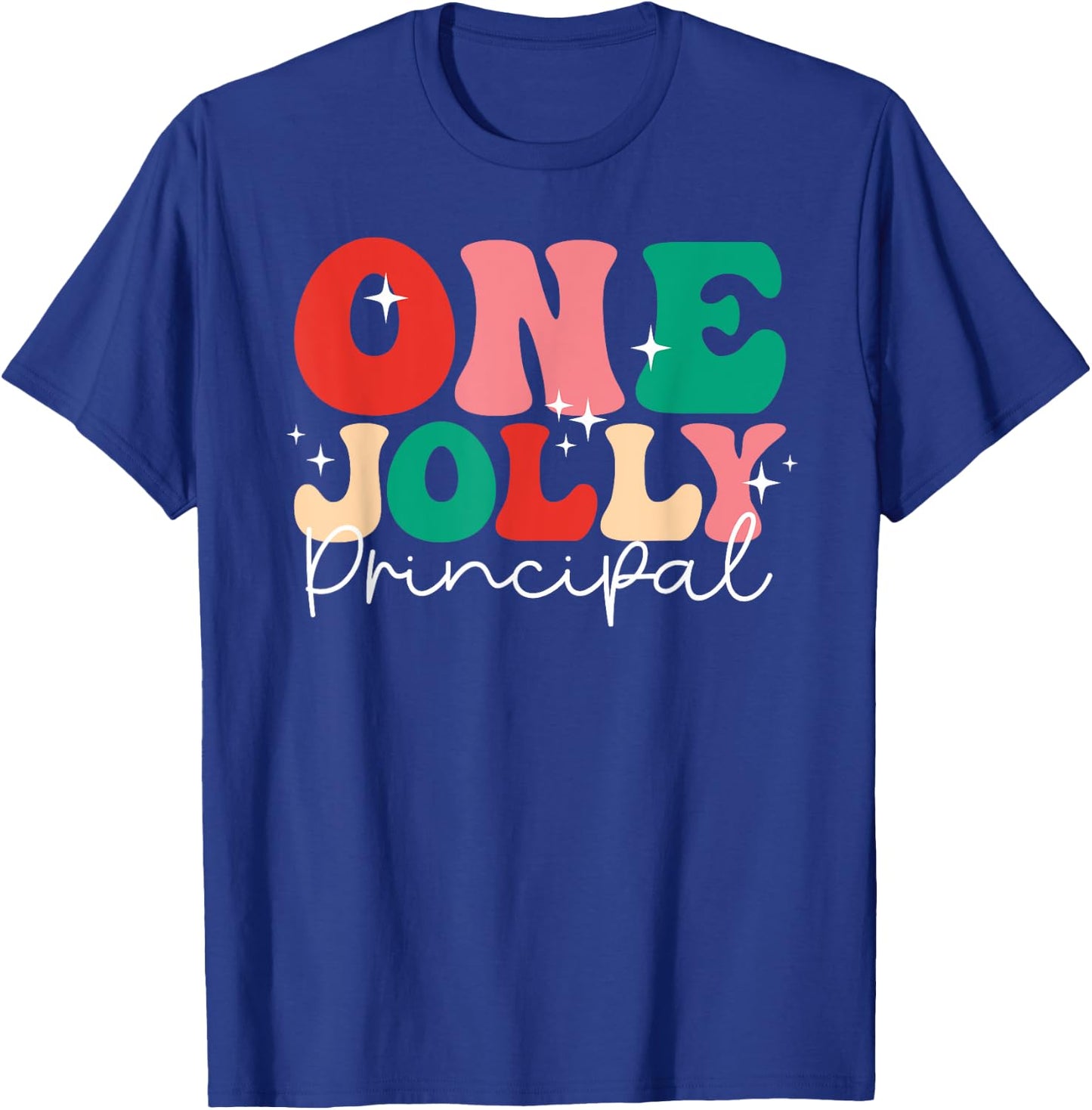 One Groovy School Family Group Holly Merry Shirts Adults Kids Retro Casual Black Short Sleeve Small U-Neck T-Shirt - T-Shirt | Royal